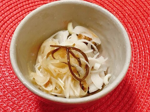 ねぎ×新玉ねぎ♪塩昆布納豆